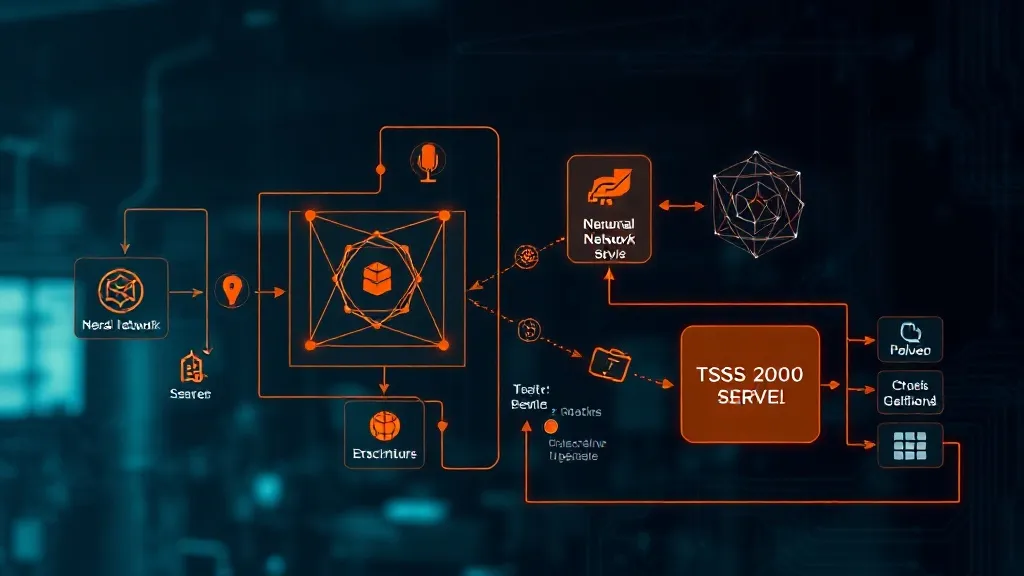 Technical diagram showing neural network layers and data flo